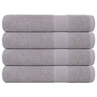 Toalhas FROGN 4 pcs 100x200 cm 360 g/m² cinzento