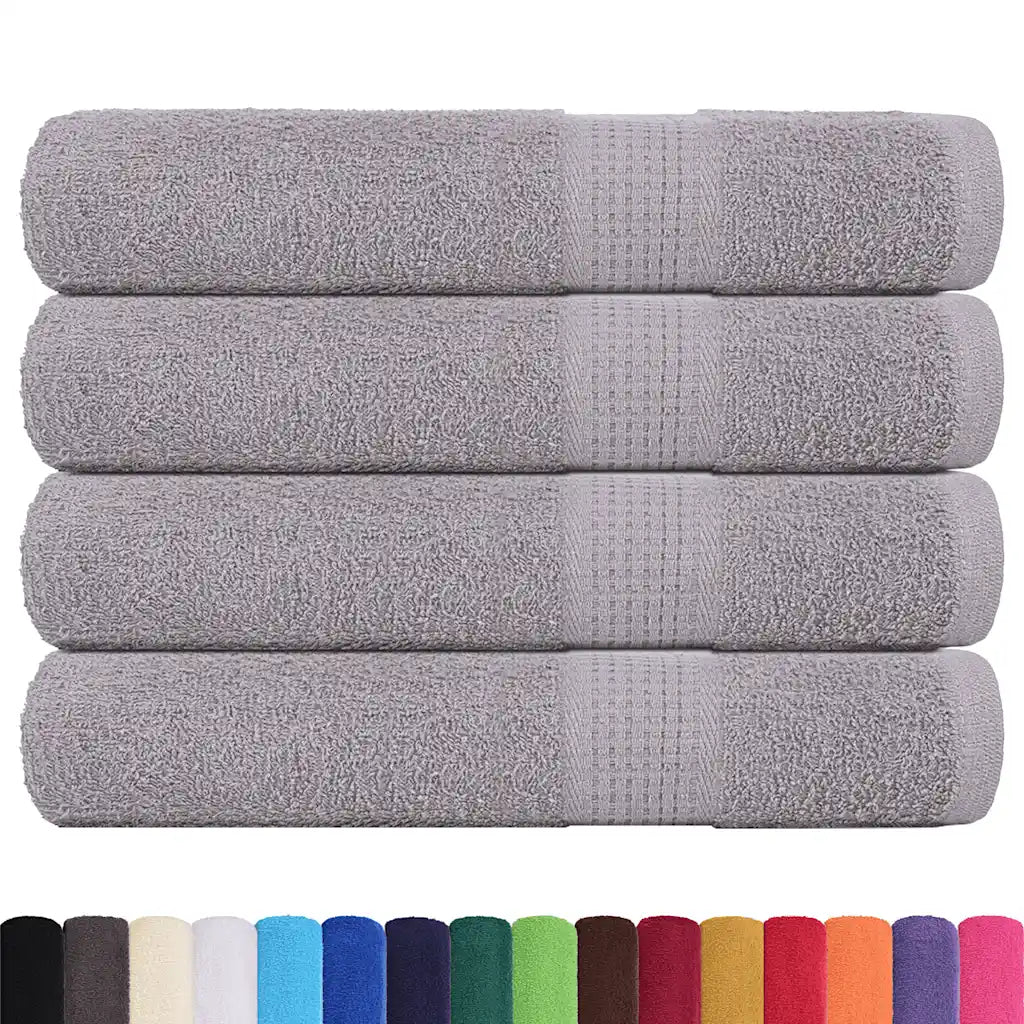 Toalhas FROGN 4 pcs 100x200 cm 360 g/m² cinzento