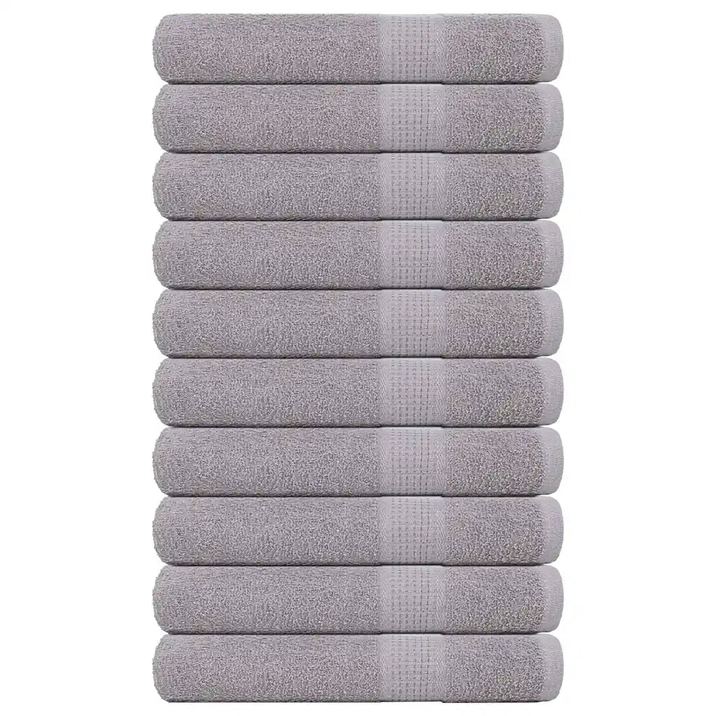 Toalhas FROGN 10 pcs 100x200 cm 360 g/m² cinzento