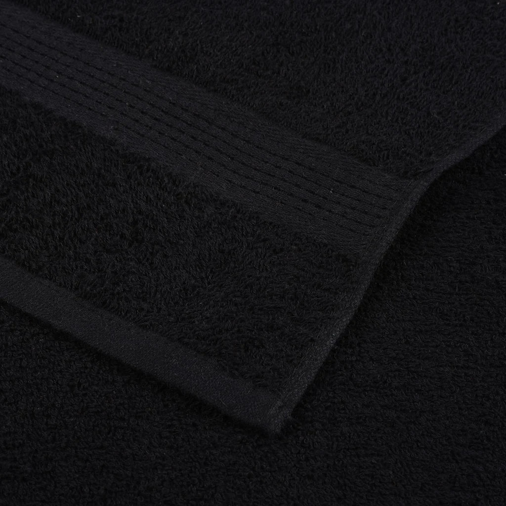 Toalhas de rosto FROGN 4 peças pretas 30x30 cm 360 g/m²