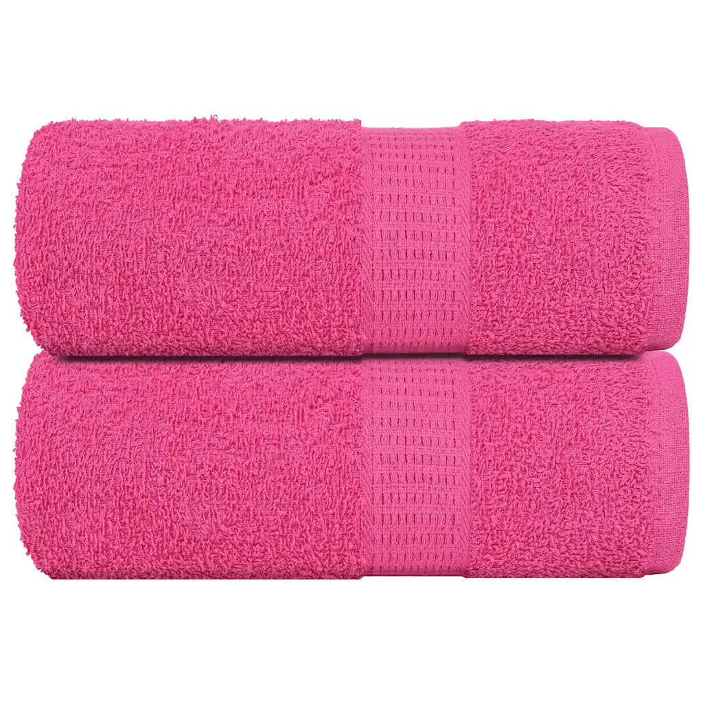Toalhas de rosto FROGN 2 peças Rosa 30x30 cm 360 g/m²