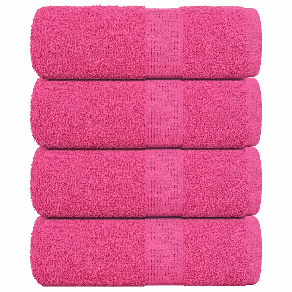 Toalhas de rosto FROGN 4 peças Rosa 30x30 cm 360 g/m²