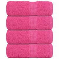Toalhas de rosto FROGN 4 peças Rosa 30x30 cm 360 g/m²
