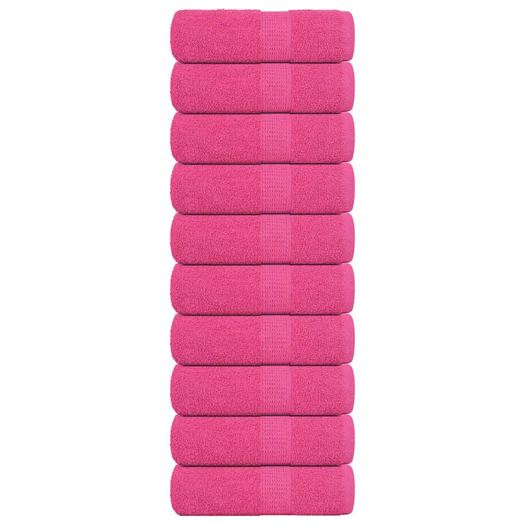 Toalhas de rosto FROGN 10 unidades Rosa 30x30 cm 360 g/m²