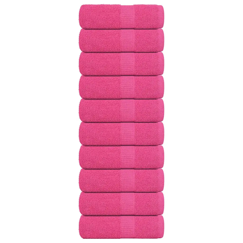 Toalhas de bidé FROGN 10 pcs 30x50 cm 360 g/m² rosa