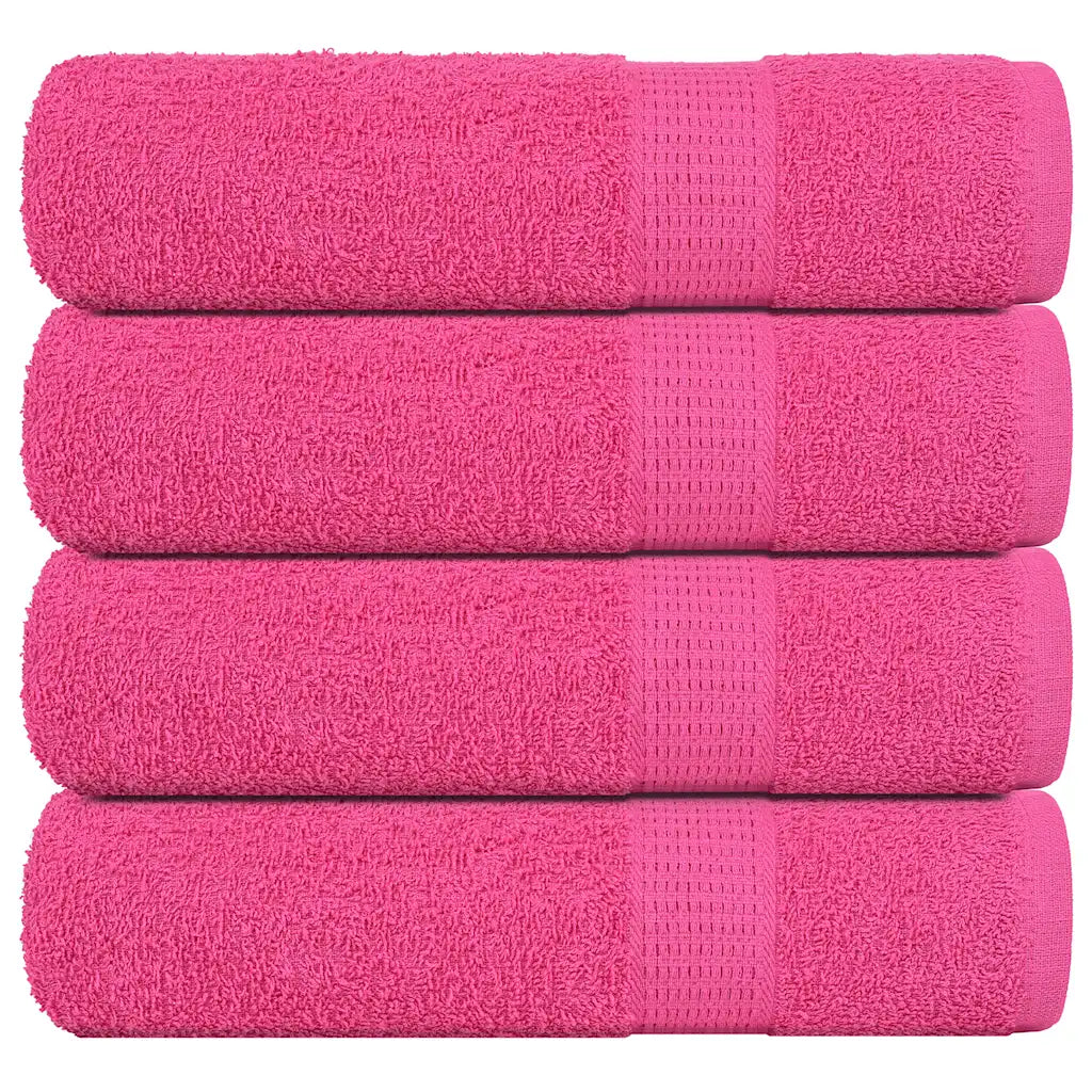 Toalhas de mãos FROGN 4 pcs 50x100 cm 360 g/m² rosa
