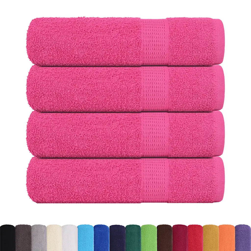 Toalhas de mãos FROGN 4 pcs 50x100 cm 360 g/m² rosa