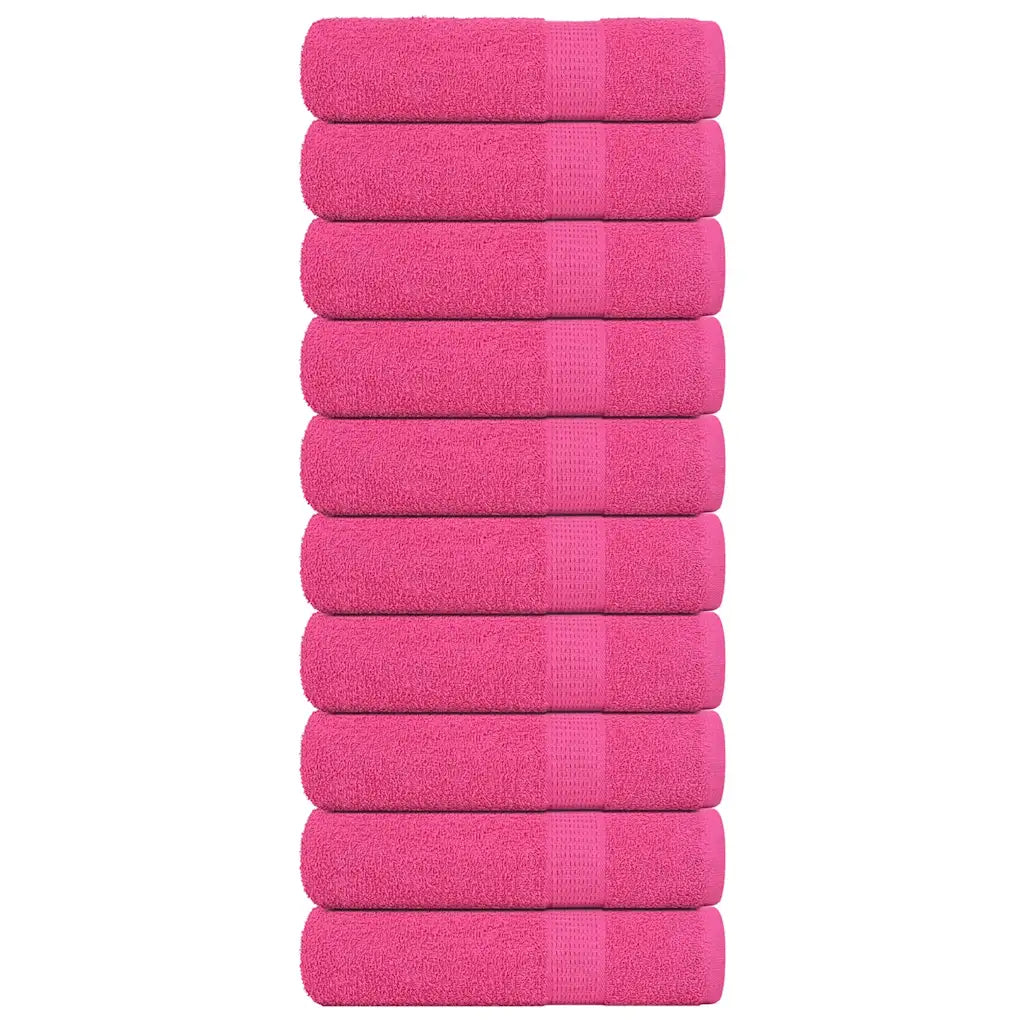 Toalhas de mãos FROGN 10 pcs 50x100 cm 360 g/m² rosa