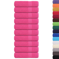 Toalhas de banho FROGN 10 pcs 70x140 cm 360 g/m² rosa