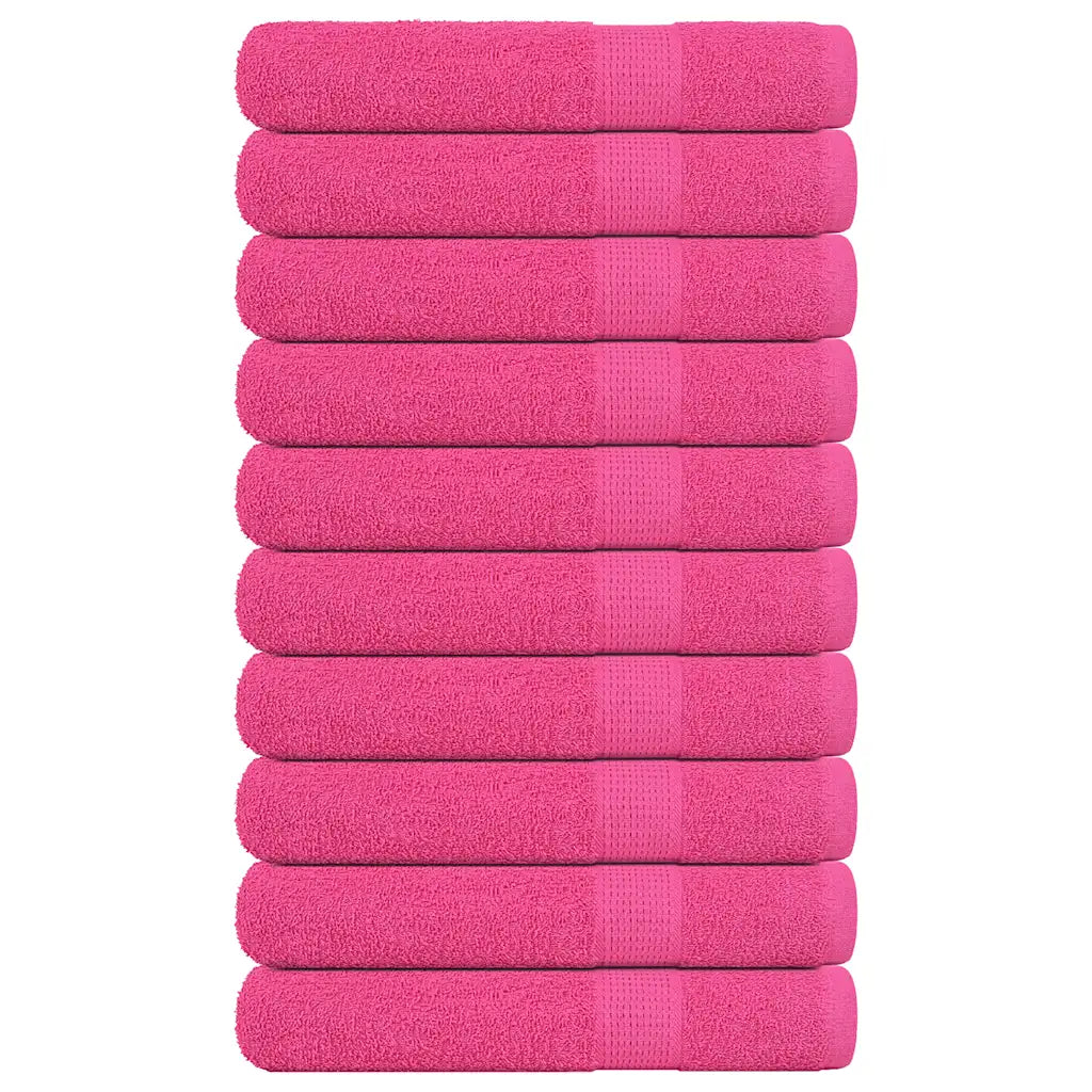 Toalhas de sauna FROGN 10 pcs 80x200 cm 360 g/m² rosa