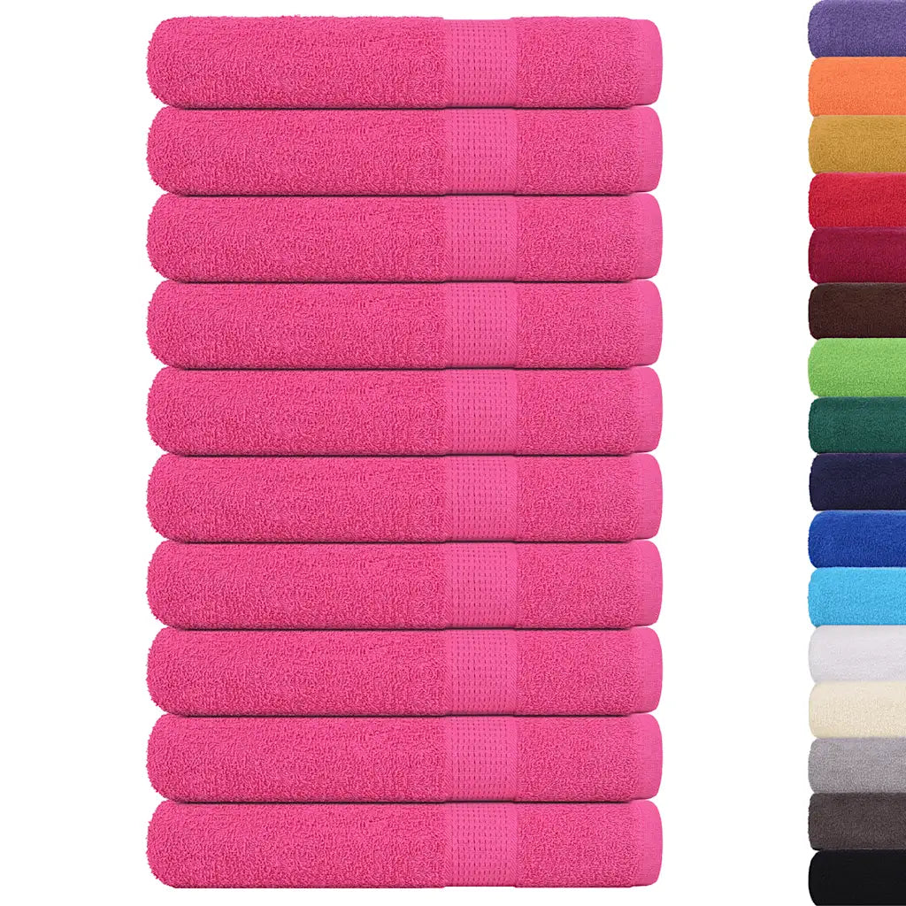 Toalhas de sauna FROGN 10 pcs 80x200 cm 360 g/m² rosa