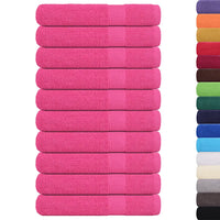 Toalhas de sauna FROGN 10 pcs 80x200 cm 360 g/m² rosa