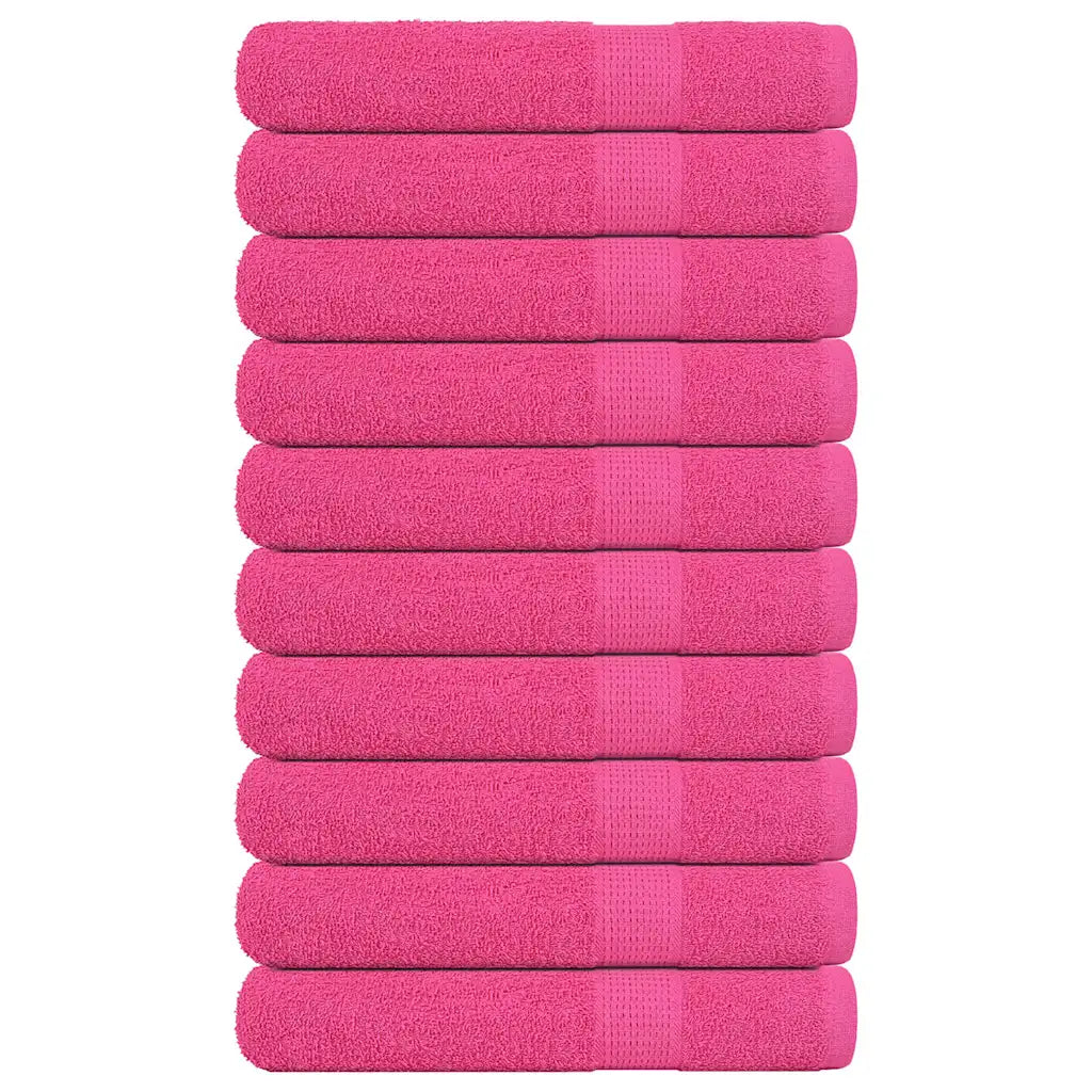 Toalhas FROGN 10 pcs 100x200 cm 360 g/m² rosa