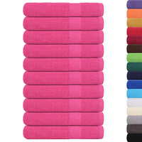 Toalhas FROGN 10 pcs 100x200 cm 360 g/m² rosa
