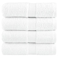 Toalhas de rosto premium SOLUND 4 unidades, brancas, 30x30 cm, 600 g/m²