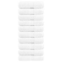 Toalhas de rosto premium SOLUND 10 unidades, brancas, 30x30 cm, 600 g/m²