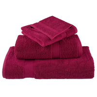 Toalhas de rosto premium SOLUND 4 peças Bordeaux 30x30 cm 600 g/m²