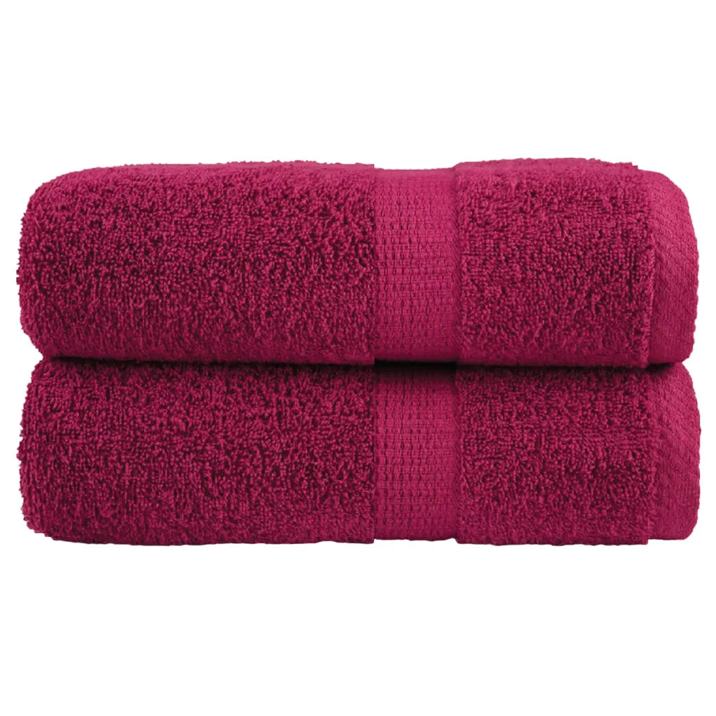 Toalhas de bidé premium SOLUND 2 pcs 30x50 cm 600 gsm bordô