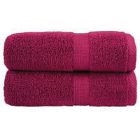 Toalhas de bidé premium SOLUND 2 pcs 30x50 cm 600 gsm bordô