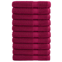 Toalhas premium SOLUND 10 pcs 100x200 cm 600 gsm bordô