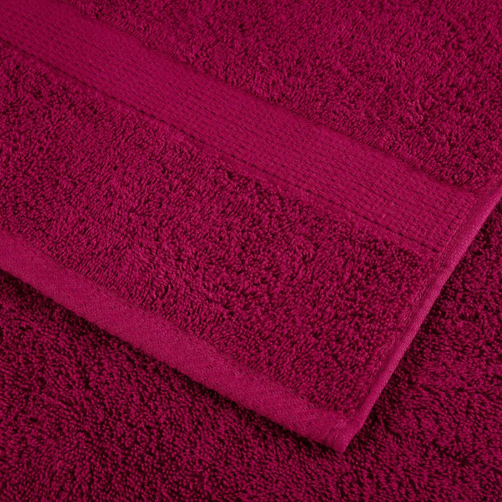 Toalhas premium SOLUND 10 pcs 100x200 cm 600 gsm bordô