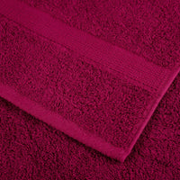 Toalhas premium SOLUND 10 pcs 100x200 cm 600 gsm bordô
