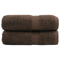 Toalhas de bidé premium SOLUND 2 pcs 30x50 cm 600 gsm castanho