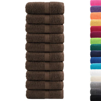 Toalhas de bidé premium SOLUND 10pcs 30x50 cm 600 gsm castanho