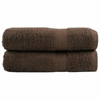 Toalhas de mãos premium SOLUND 2pcs 50x100 cm 600 gsm castanho