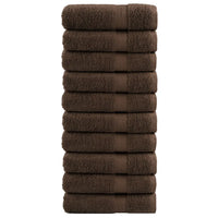 Toalhas de banho premium SOLUND 10pcs 70x140cm 600gsm castanho