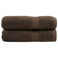Toalhas de banho premium SOLUND 2pcs 100x150cm 600gsm castanho