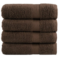 Toalhas de banho premium SOLUND 4pcs 100x150cm 600gsm castanho