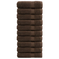 Toalhas banho premium SOLUND 10pcs 100x150cm 600gsm castanho