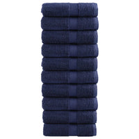 Toalhas de rosto premium SOLUND 10 unidades -marinho 30x30 cm 600 g/m²