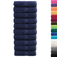 Toalhas de rosto premium SOLUND 10 unidades -marinho 30x30 cm 600 g/m²