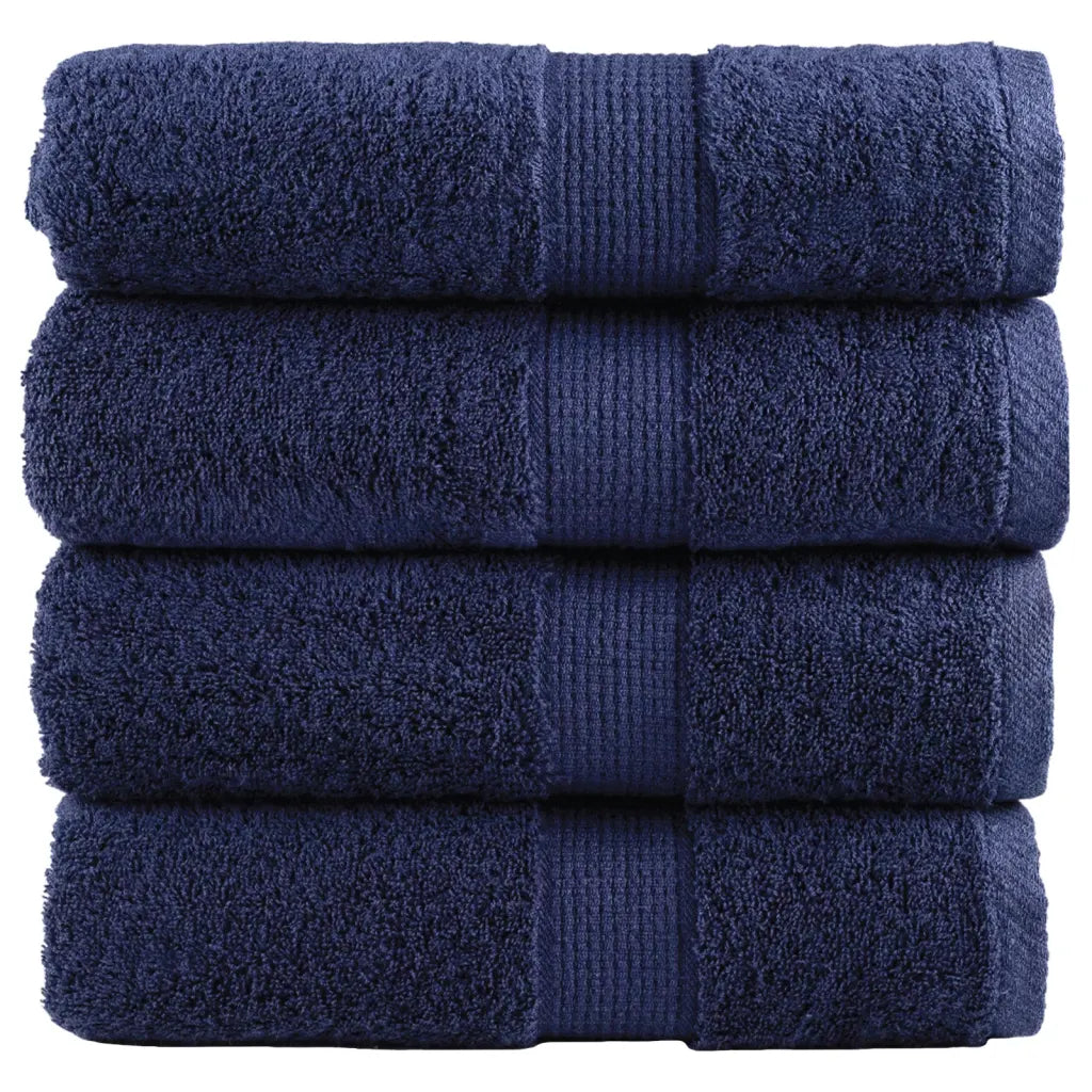 Toalhas bidé premium SOLUND 4pcs 30x50 cm 600 gsm -marinho