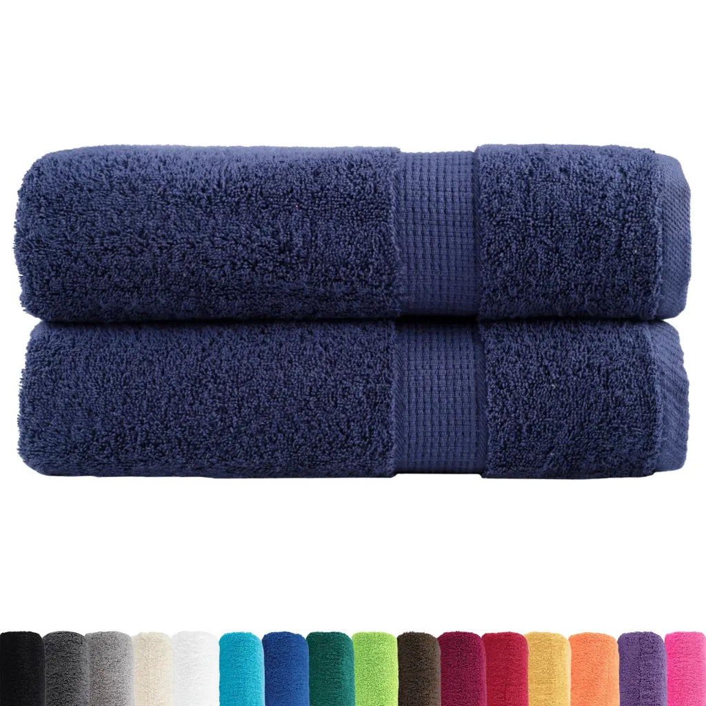 Toalhas mãos premium SOLUND 2pcs 50x100cm 600 gsm -marinho