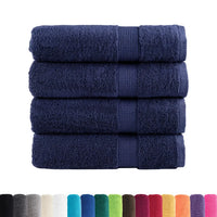 Toalhas mãos premium SOLUND 4pcs 50x100cm 600 gsm -marinho