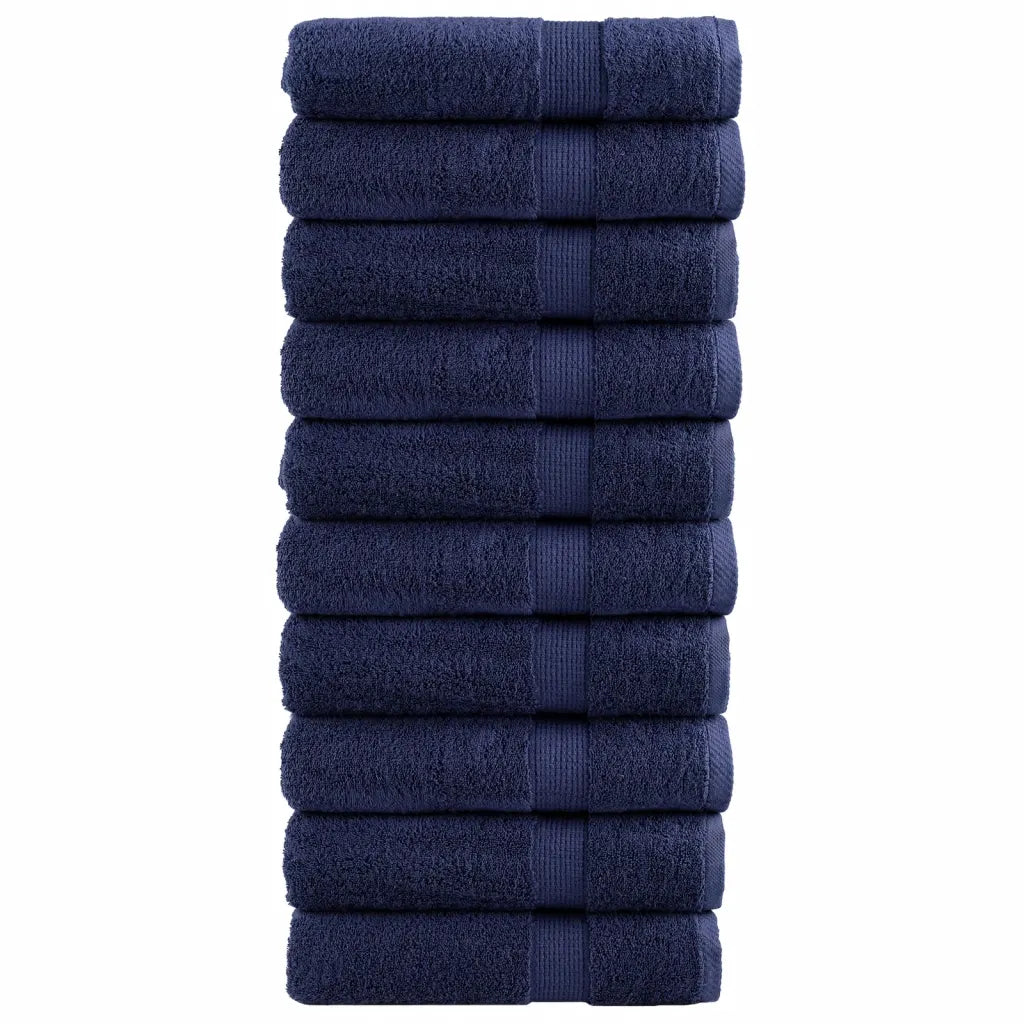 Toalhas mãos premium SOLUND 10pcs 50x100cm 600gsm -marinho