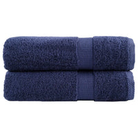 Toalhas banho premium SOLUND 2pcs 70x140cm 600gsm -marinho