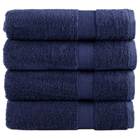 Toalhas banho premium SOLUND 4pcs 100x150cm 600gsm azulmarinho