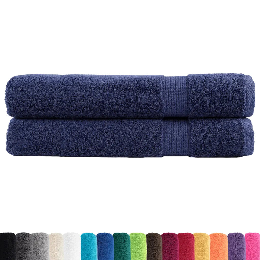 Toalhas premium SOLUND 2 pcs 100x200 cm 600 gsm -marinho