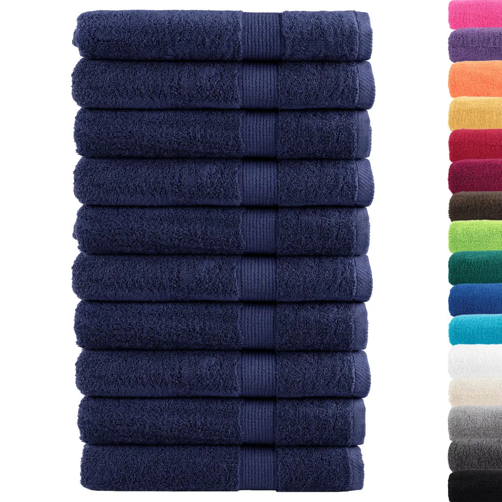 Toalhas premium SOLUND 10 pcs 100x200 cm 600 gsm -marinho