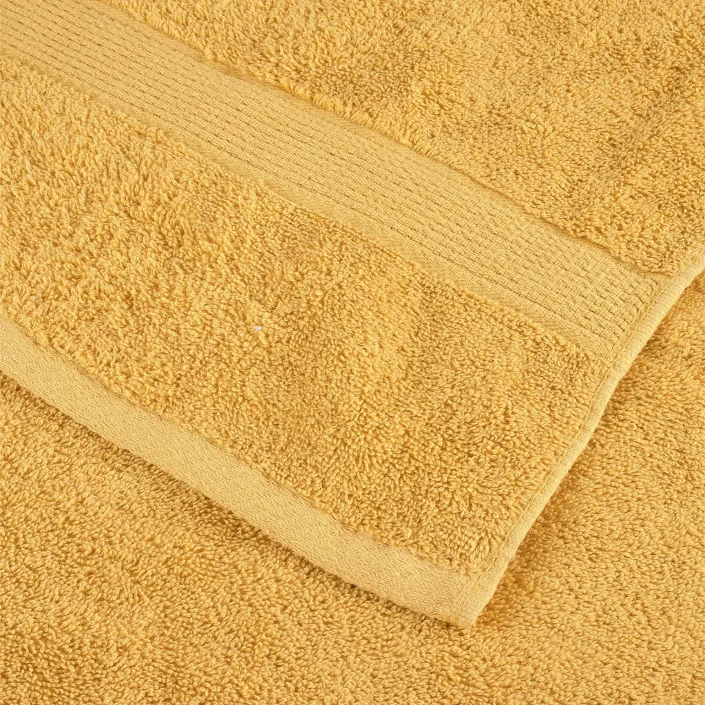 Toalhas de rosto premium SOLUND 2 peças douradas 30x30 cm 600 g/m²
