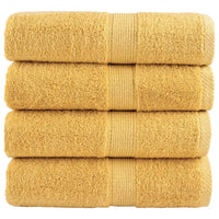Toalhas de rosto premium SOLUND 4 unidades douradas 30x30 cm 600 g/m²