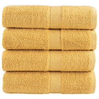 Toalhas de bidé premium SOLUND 4 pcs 30x50 cm 600 gsm dourado