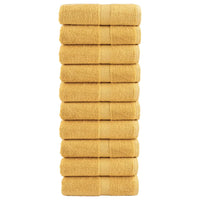 Toalhas de bidé premium SOLUND 10 pcs 30x50 cm 600 gsm dourado
