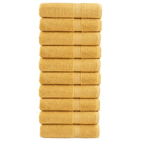 Toalhas de mãos premium SOLUND 10pcs 50x100 cm 600 gsm dourado
