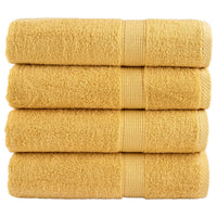 Toalhas de banho premium SOLUND 4pcs 100x150cm 600gsm dourado