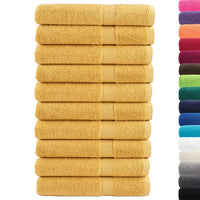 Toalhas de sauna premium SOLUND 10pcs 80x200cm 600 gsm dourado